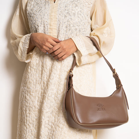 Cleo Baguette/ Crossbody (Brown) Cleo Baguette/ Crossbody (Brown)