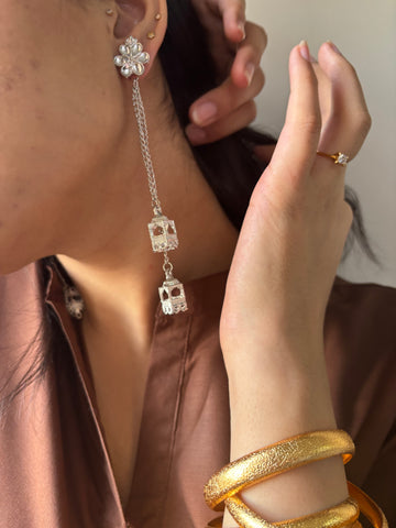Gulnara Kashmiri Jhumkian (Silver)