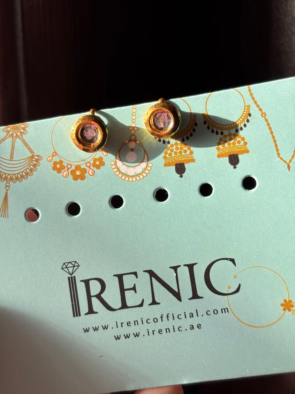 Kundan Faux Studs (21K gold plated)