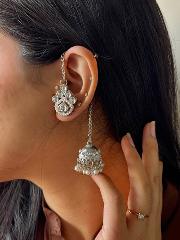 Paimona Kashmiri Jhumka (Silver)