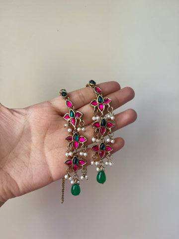 Zermina Kashmiri Saharay (Pink Green)