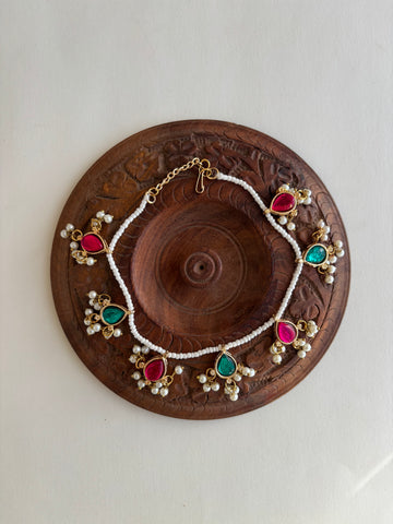Teardrop Kundan Pazeb