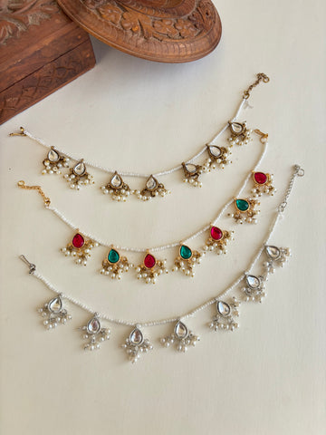 Teardrop Kundan Pazeb