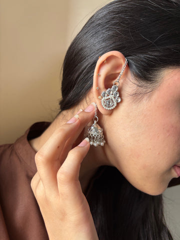 Paimona Kashmiri Jhumka (Silver)