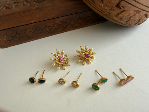 Maria Studs (18K gold plated)