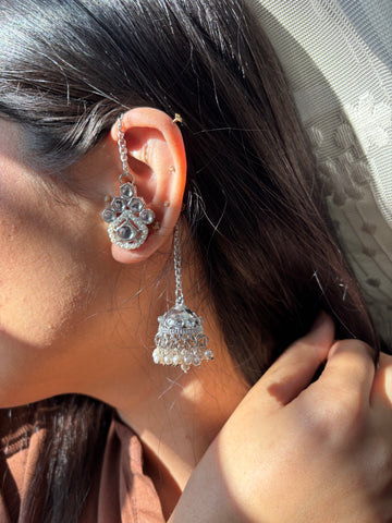 Paimona Kashmiri Jhumka (Silver)