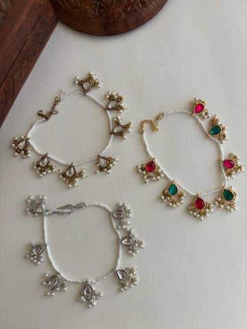 Teardrop Kundan Pazeb