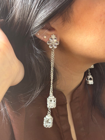 Gulnara Kashmiri Jhumkian (Silver)