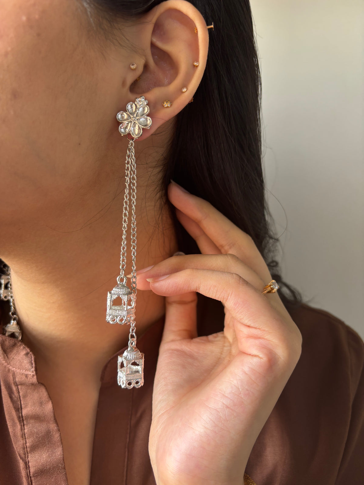 Gulnara Kashmiri Jhumkian (Silver)