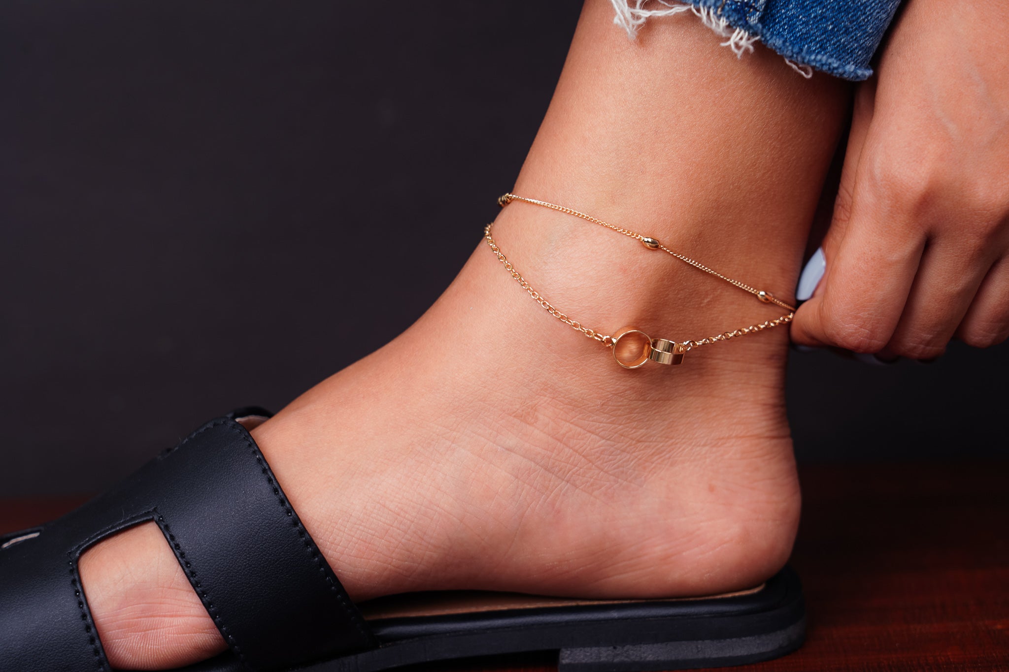 Two-Rings Anklet