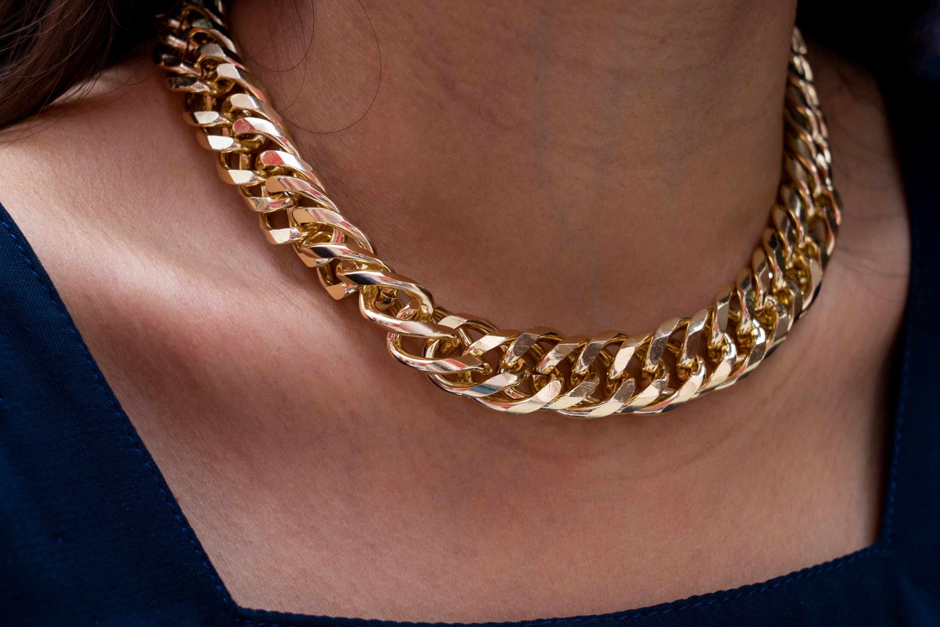 Gold Curb Chain
