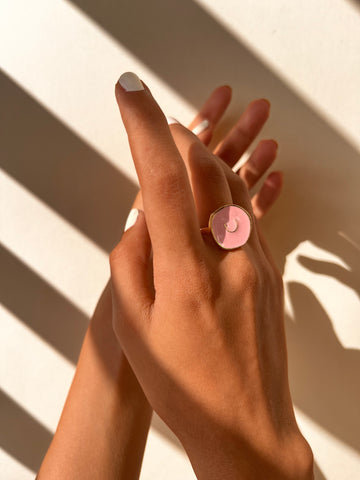 Crescent Ring (Pink)
